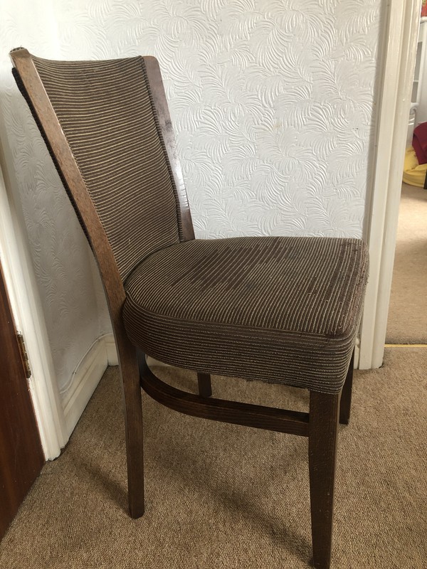 Olive Brown Fabric Restaurant Chair