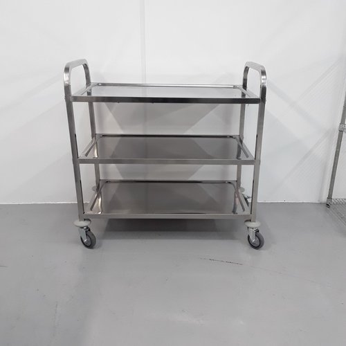 (10992) Brand New Imettos Stainless 3 Tier Trolley.