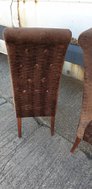 Brown dralon chairs for sale