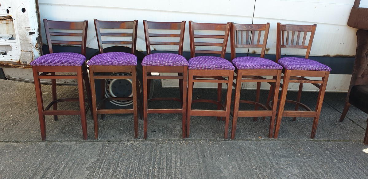 Secondhand Chairs and Tables Restaurant Chairs 6x High Bar Chairs