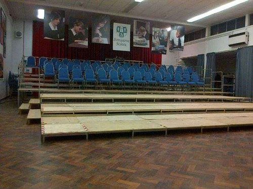 Tiered seating / stage decks Tiered seating / stage decks