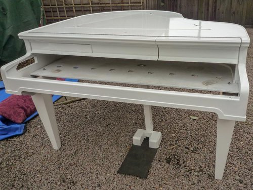 White Baby Grand Piano Shell - Norwich, Norfolk White Baby Grand Piano Shell - Norwich, Norfolk