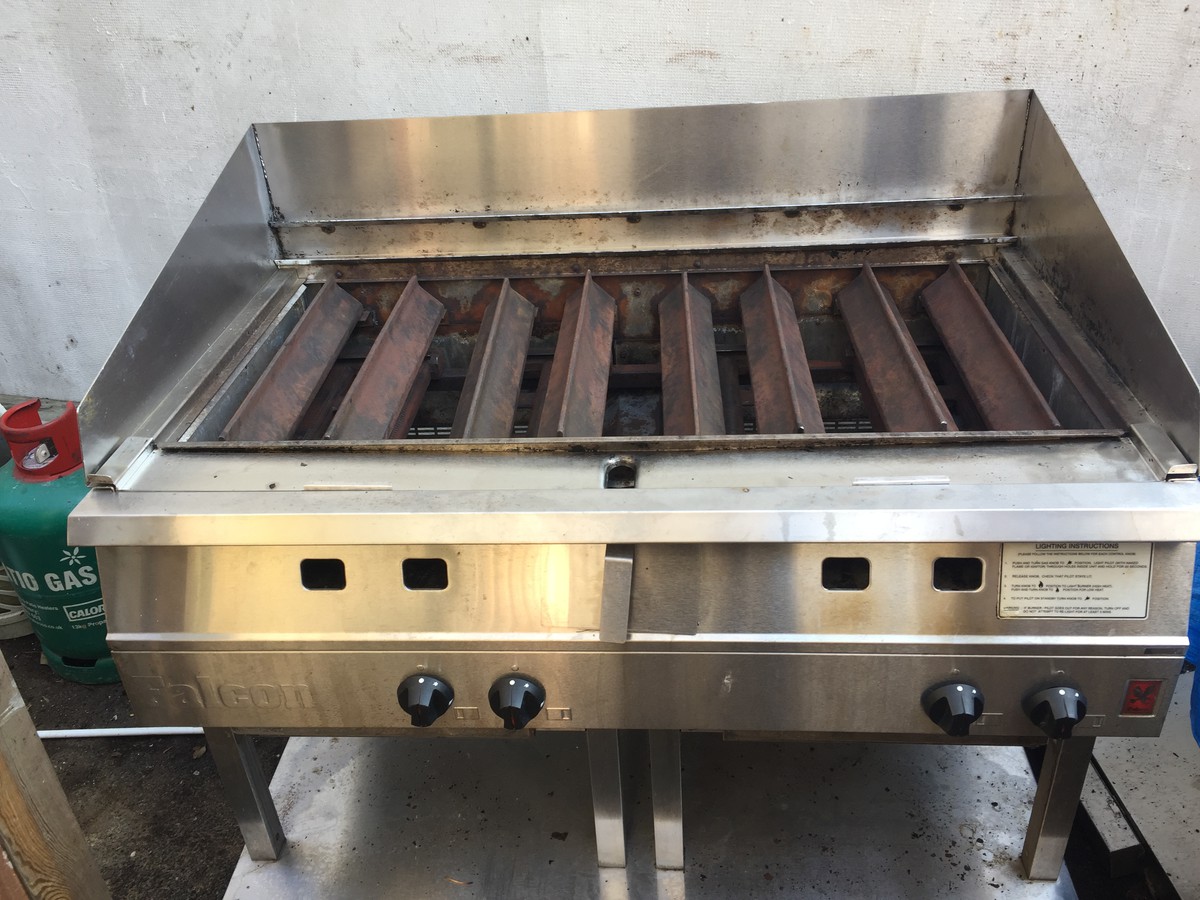 Secondhand Catering Equipment Char Grills Falcon 4 Burner Chargrill