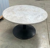 Round Marble Table 85cm for sale