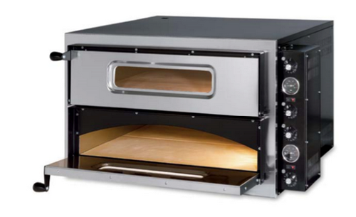 Italian Electric Twin Deck Pizza Oven Economy Range (Holds 4 x 4) Italian Electric Twin Deck Pizza Oven Economy Range (Holds 4 x 4)