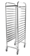 Stainless Steel Racking Trolley 15 Shelves for Bakery Trays