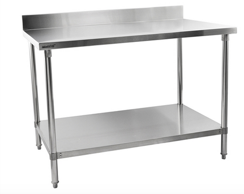 Stainless Steel Table 900 Wide with Splash Back Stainless Steel Table 900 Wide with Splash Back
