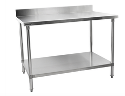 Stainless Steel Table 1800 Wide with Splash Back