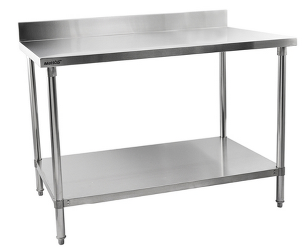 Stainless Steel Table 1500 Wide with Splash Back