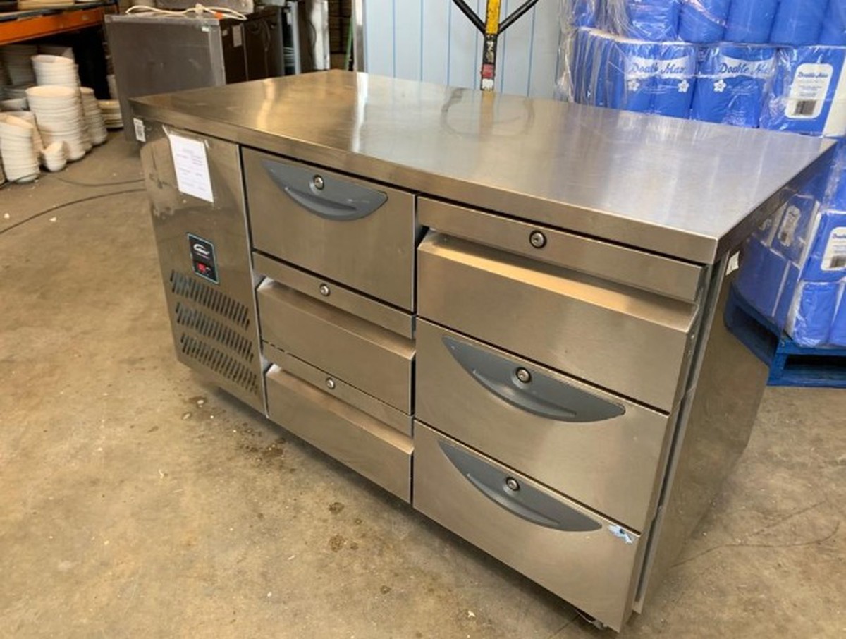 Secondhand Catering Equipment Bench Or Prep Fridges With Drawers