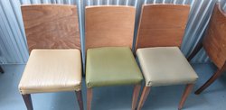 Restaurant chairs in muted neutrals