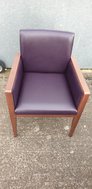 Purple Leather Chair