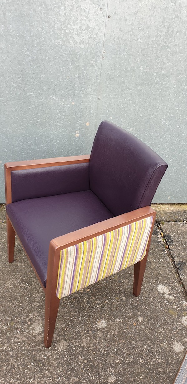 Purple Chair side arms panel