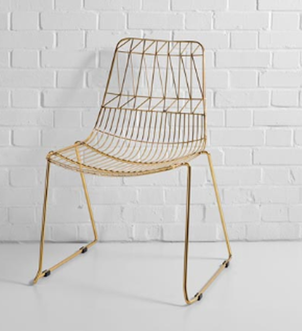 Stacking wire chair