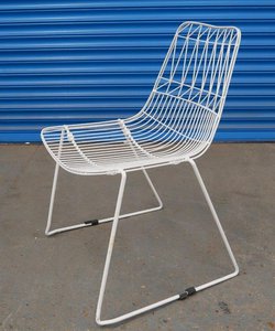White stacking out door chairs for sale