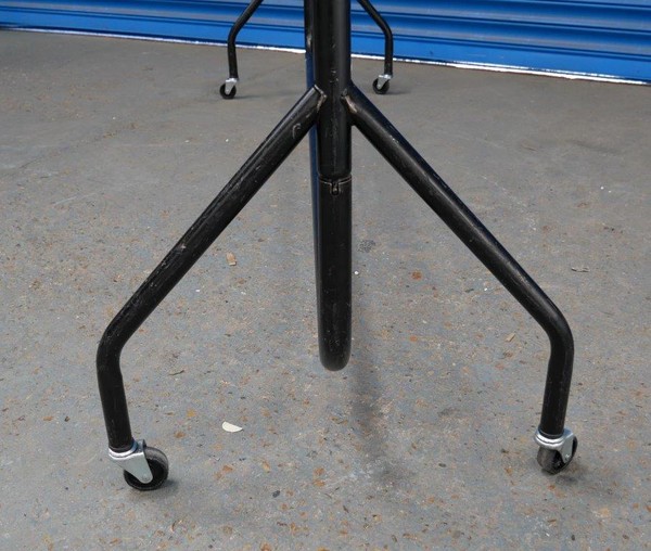 Wheeled coat rails