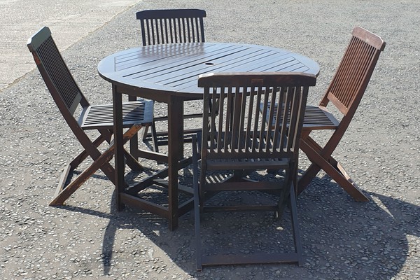 Outside dining tables and chairs for sale