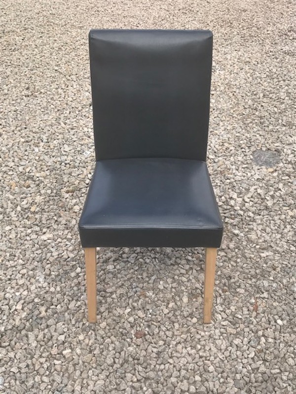 Selling Faux Leather Padded Black Chairs