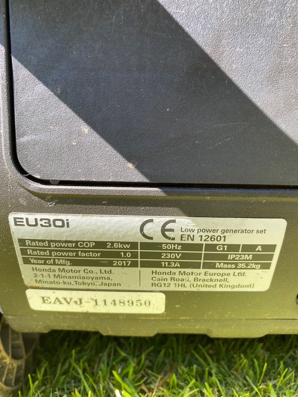 Honda Eu30i 3kva Inverter Portable Silent Generators for sale