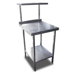 Stainless steel table with gantry