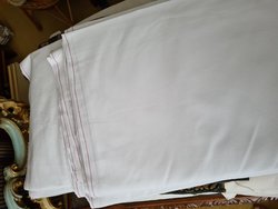 80 White cotton double bed sheets