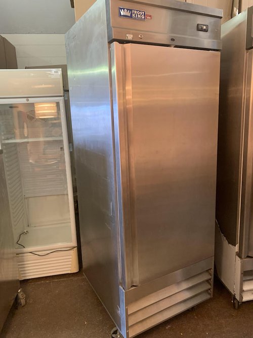 Frost King Refrigeration Upright Stainless Steel Fridge