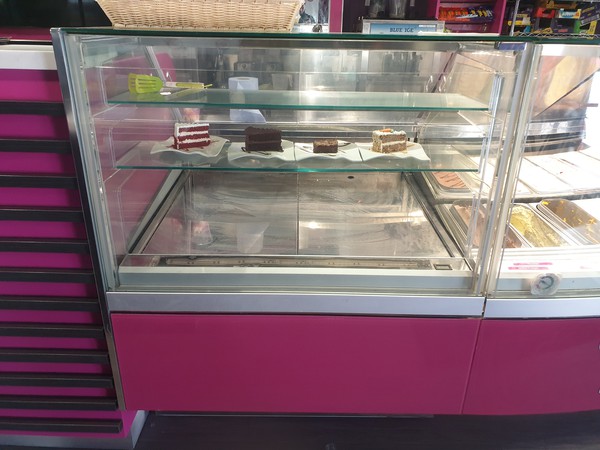 Pink Gelato / Ice Cream Display Freezer