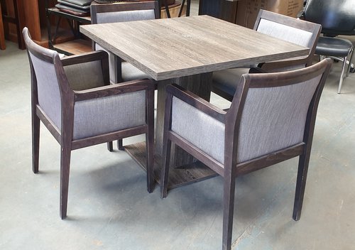 4 No. Tables with armchairs as sets 4 No. Tables with armchairs as sets