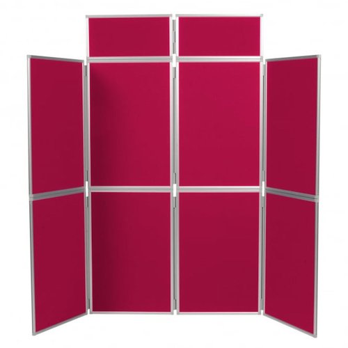 Display Panels Maroon with Grey trim Display Panels Maroon with Grey trim