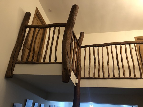 Bespoke Hand Crafted Solid Rustic Oak Staircase Parts