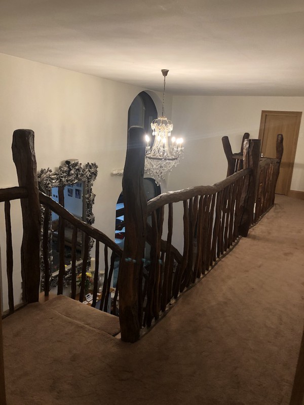 Hand Crafted Solid Rustic Oak Staircase Parts  for sale