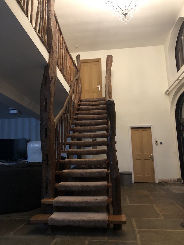 Reclaimed Hand Crafted Solid Rustic Oak Staircase Parts