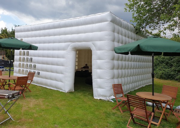 White Inflatable 7mx7m Cube for sale