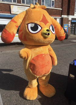Orange Moshi Monster Mascot Costume Katsuma