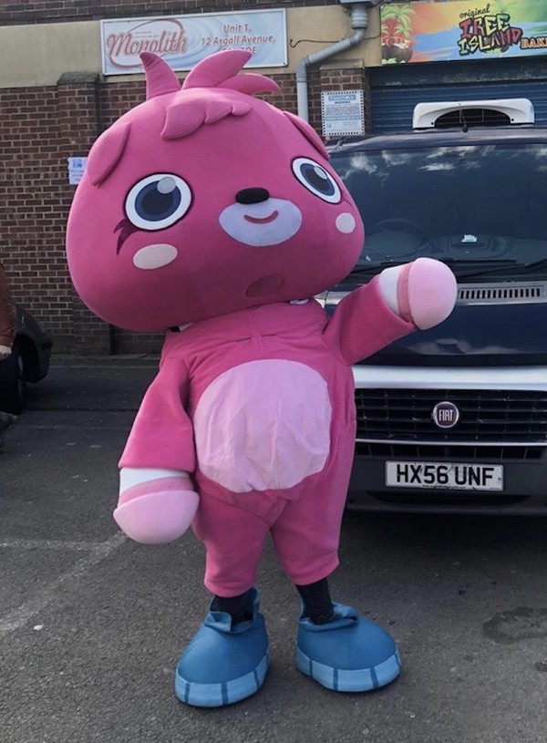 Pink Moshi Monster Mascot Costume Poppet