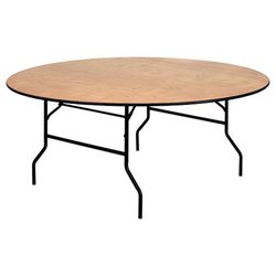 5ft Round Wooden Folding Tables