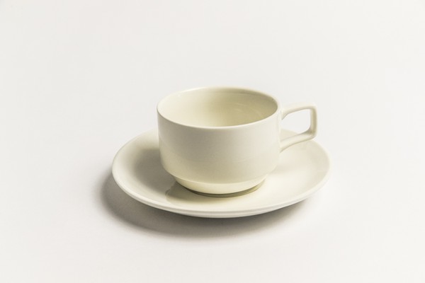 Tea or coffee cup and saucer
