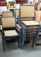 Stacking outdoor chairs