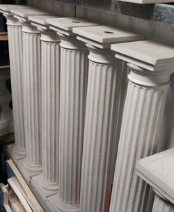 Roman Pillars In Resin