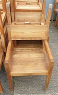 Solid wood outdoor chairs
