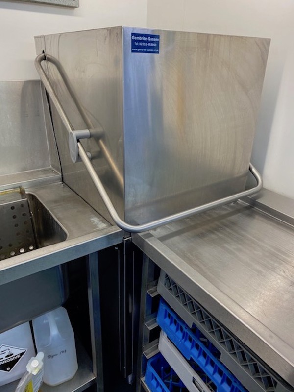 Secondhand Catering Equipment Pass Through Dishwasher Classeq Hydro 957 Corner Pull Through