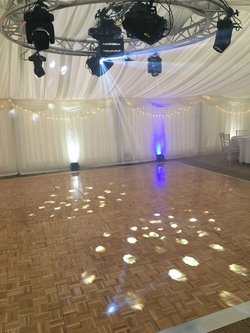 Marquee Circular truss and lights