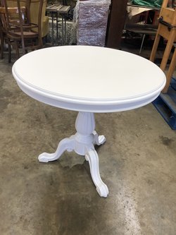 Fluted White Wine Tables For Sale
