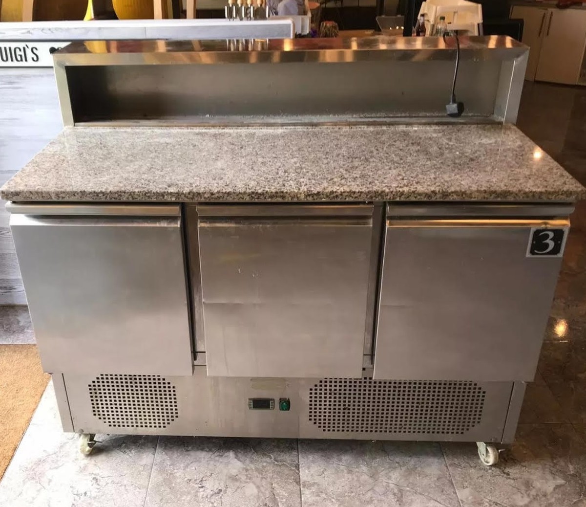 Secondhand Catering Equipment Prep Fridges 3 Door Under Counter