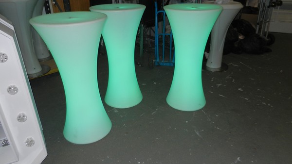 LED poseur tables for sale