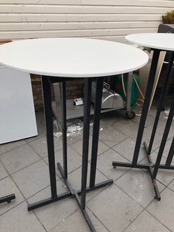 6 fold up poseur tables