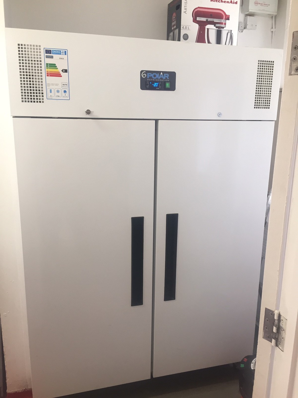 Secondhand Catering Equipment Upright Double Door Freezers Polar G