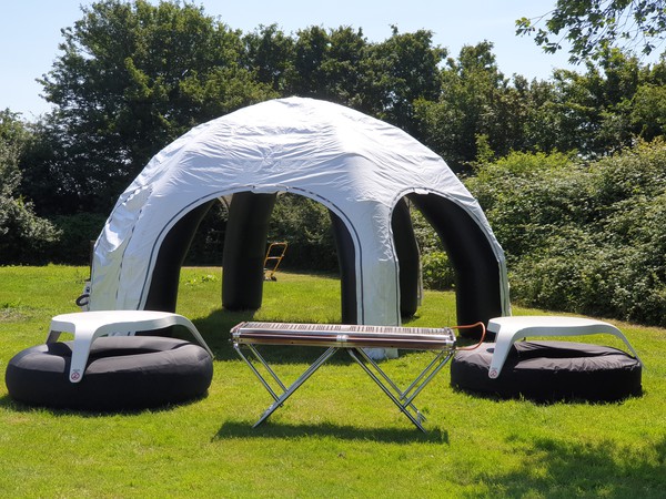 Inflatable event station