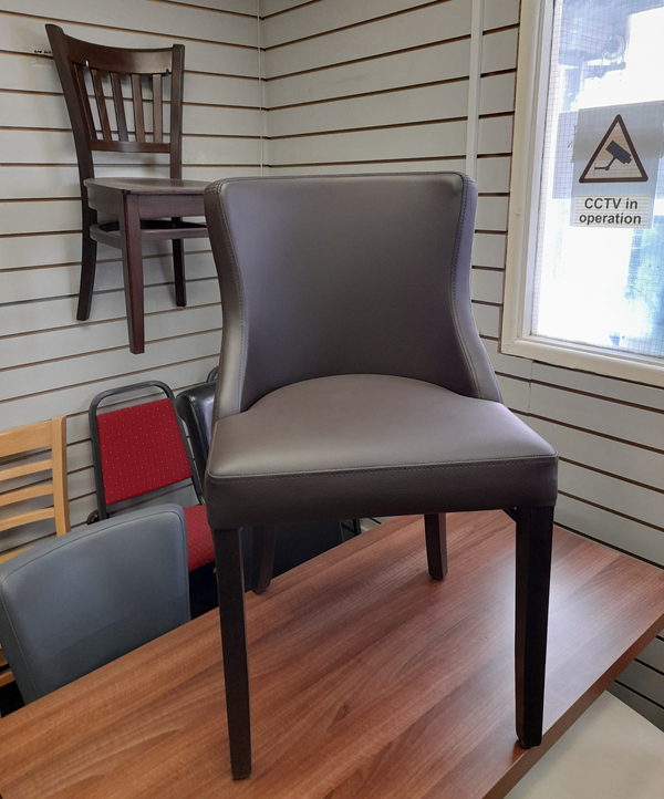 New Faux Leather Restaurant Chairs in Brown