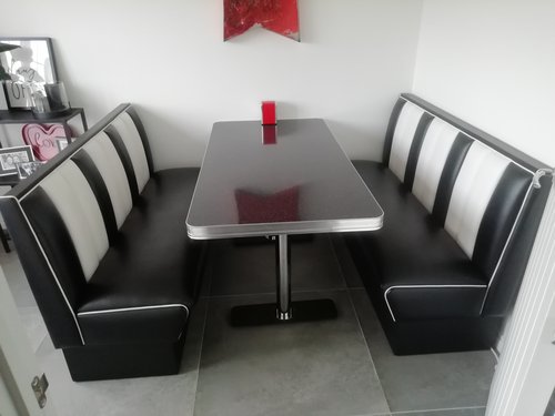 Bel Air 6 Seater Booth And Table Bel Air 6 Seater Booth And Table
